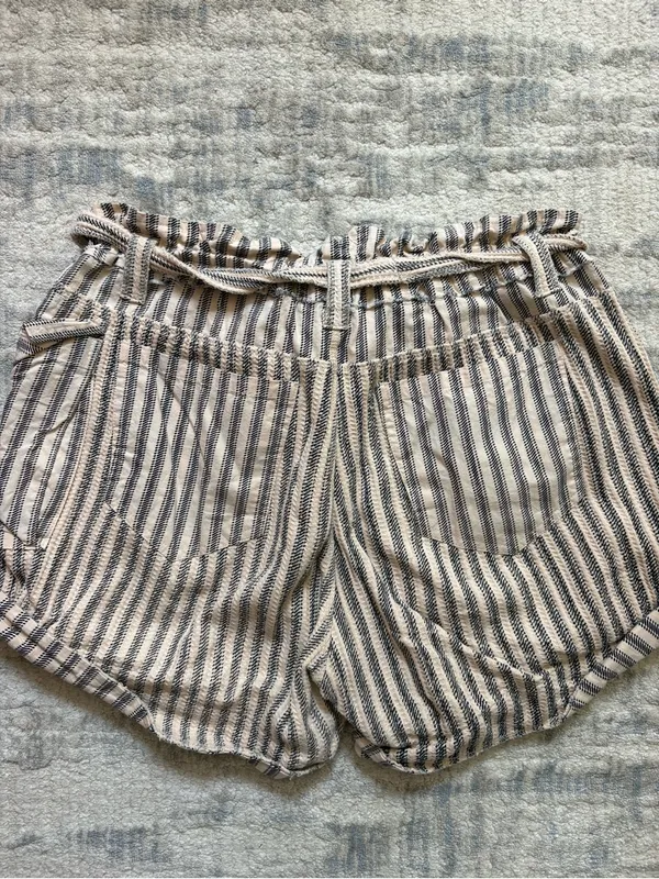 Free People Striped Paperbag Waist Shorts - Image 2