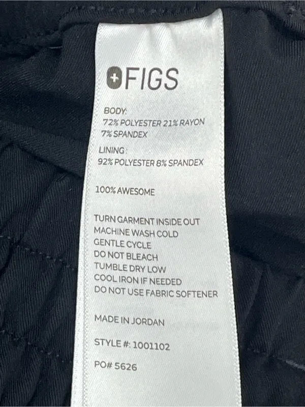FIGS Technical Collection Women’s Black Cargo Scrub Pants  Small Petite - Image 10