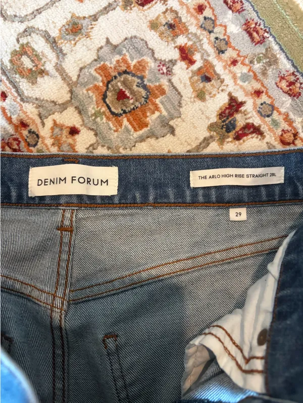 Denim Forum Aritzia Arlo High-Rise Straight Jeans - Image 2