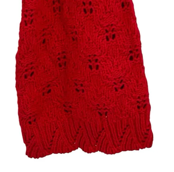 NWT SINCERELY JULES Soft GirlCozy Feminine Red Pink Crochet Size Medium - Image 5
