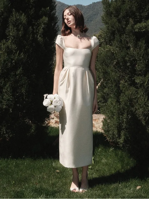 Maison Amory The Belmont Dress in Ivory Cream XXS NEW $369 Bride Bridal - Image 2