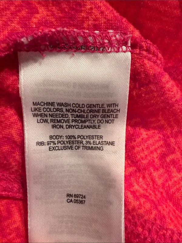 Columbia xs Women's Red Quarter-Zip Pullover Sweatshirt fleece logo geometric - Image 7