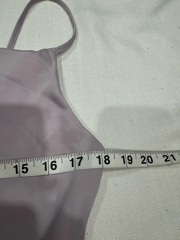 Urban Outfitters Lilac Satin Cowl Neck Slip Mini Dress - Image 8