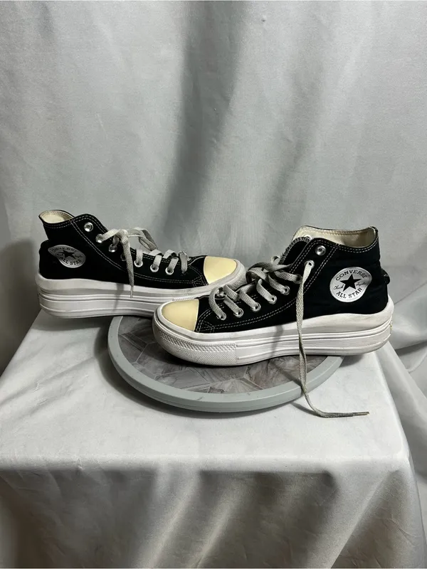 Converse Chuck Taylor All Star Move Platform High Top Black White Women’s Size 9 - Image 4