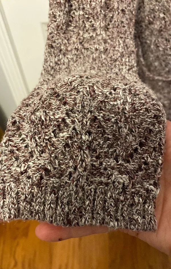 Mudd purple/cream cardigan sweater- size large - Image 7