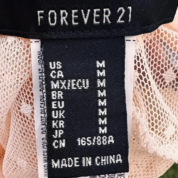 Forever 21 off white sheer lace polka dot top - Image 11