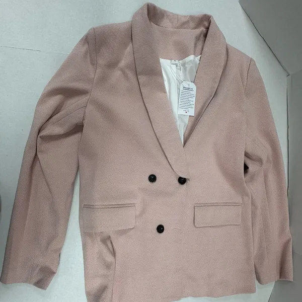 Light Pink double-breasted‎ blazer - Size M - NEW With Tags. - Image 2