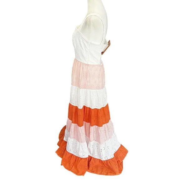 Hutch Alston Eyelet Maxi Dress Anthropologie Cutout Back Size 6 - Image 10