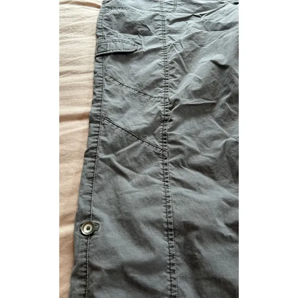 Great Northwest Indigo Womens Gray Cargo Pants Size 18W Roll Tab Utility Pants - Image 13