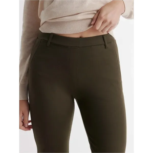 Quince Ultra Stretch Ponte Bootcut Pants Olive Green Size Large Work Career - Image 5