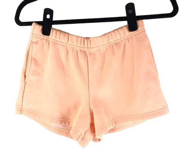 Fabletics Womens Go-To Slim Sweatshort Pull On Pockets Gaia Orange XS - Image 3