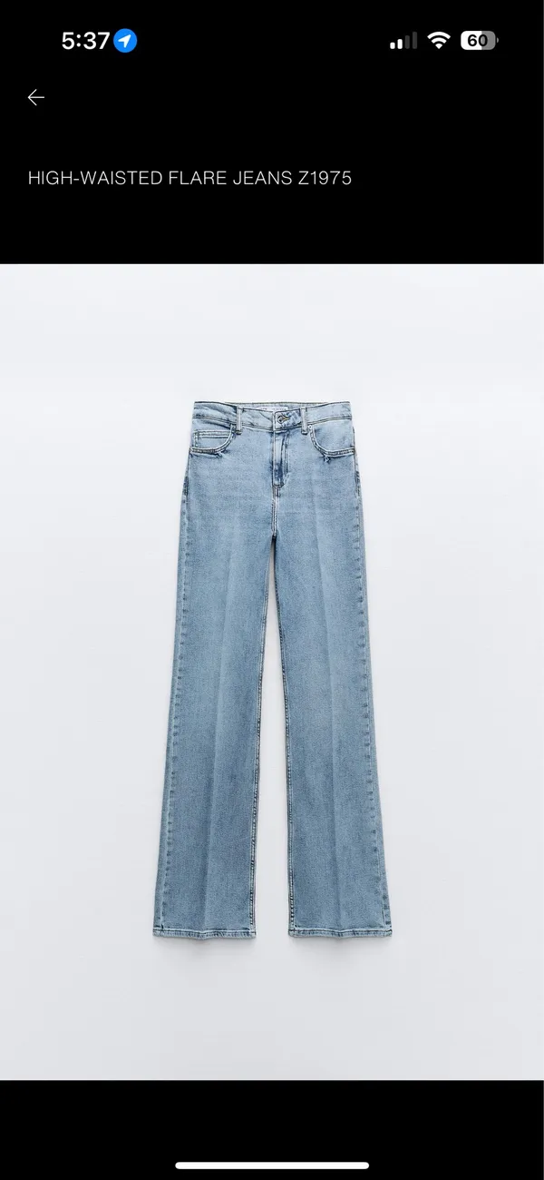 ZARA High-Waisted Flare Jeans - Image 4