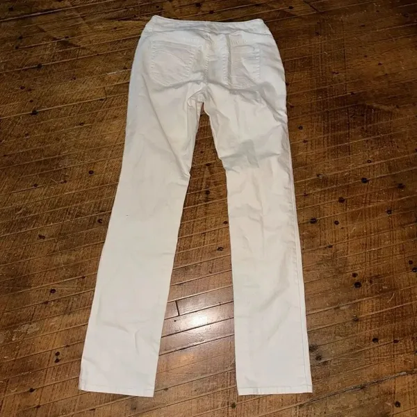 Chico’s white straight leg normcore 0/4 minimalist jeans - Image 3