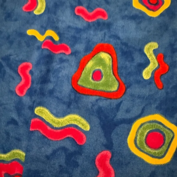 Jessica‎ Howard Vintage Abstract Design Blue Dress - Image 3