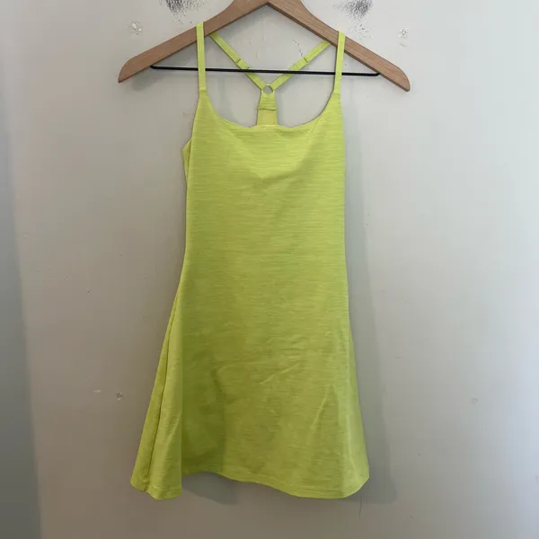 OUTDOOR VOICES- The Exercise Dress Heathered Yellow Size XS - Image 2