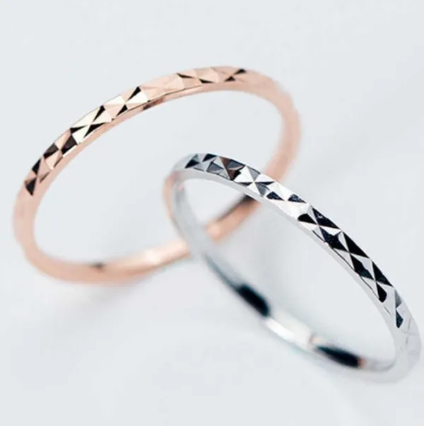 NEW 18k/.925‎ Rose Gold Dainty Stacking Midi Pinky Knuckle Ring - Image 8
