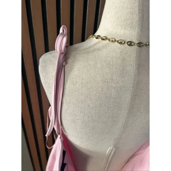 Zara pink Barbie body contour dress size S NWT short sexy - Image 7