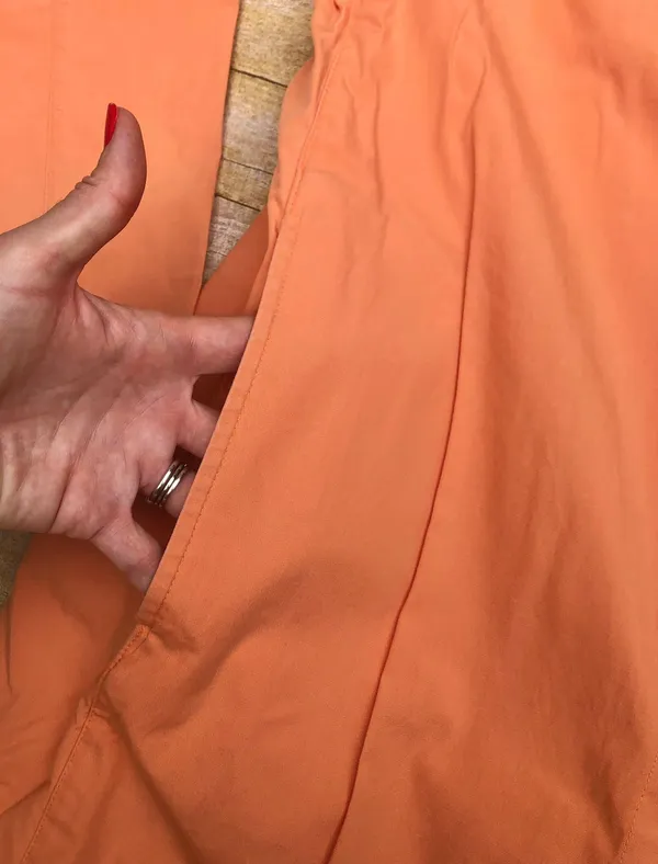 Gap VINTAGE 90’s Peach Rain Coat Long Jacket TRENCH - Image 9