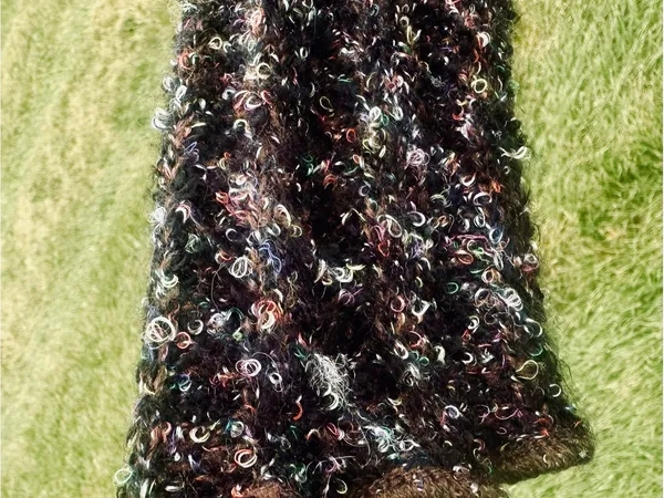 Sioni vintage Y2K-era "Art to Wear" knit sweater coat - Image 14