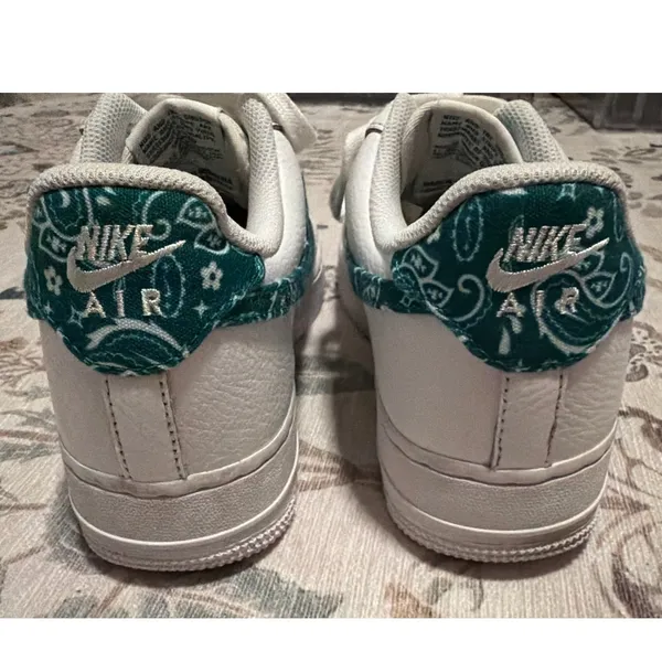 Nike Air Force 1 Low '07 Essential Green Paisley DH4406-102 Women's Size 8.5 - Image 4