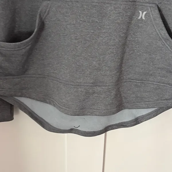 Hurley Charcoal and Black Women's Hoodie - Image 3