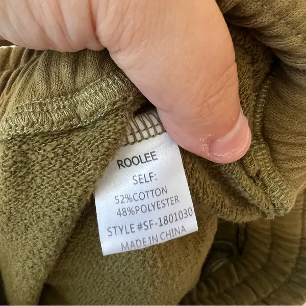 Roolee Women’s Green Cozy Joggers Sweatpants Size Medium‎ - Image 7