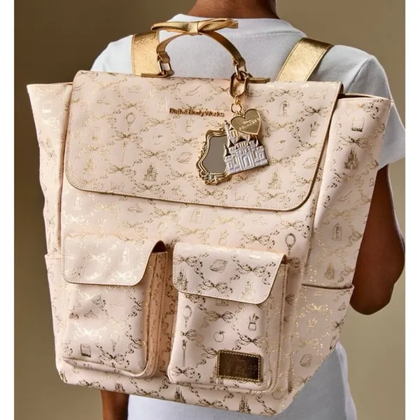New [Limited Edition] Disney Princess Backpack Bath And Body Golden Mirror Purse - Image 4