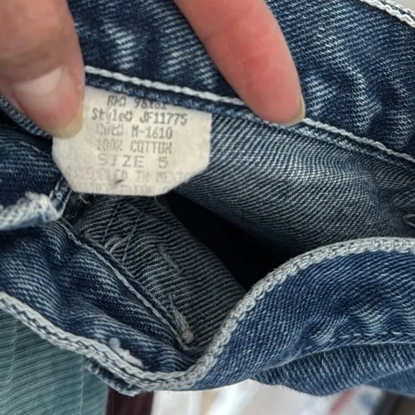 Vintage SECOND GENERATION 222 90s Mini utility shorts denim size 24 festival - Image 6