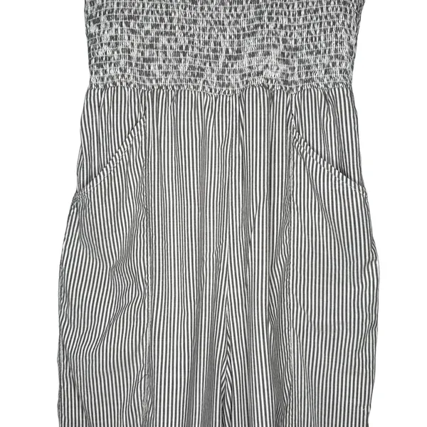 American Eagle Outfitters Jumpsuit 2XL XXL Striped Smocked Lined Wide Leg Cotton - Image 5