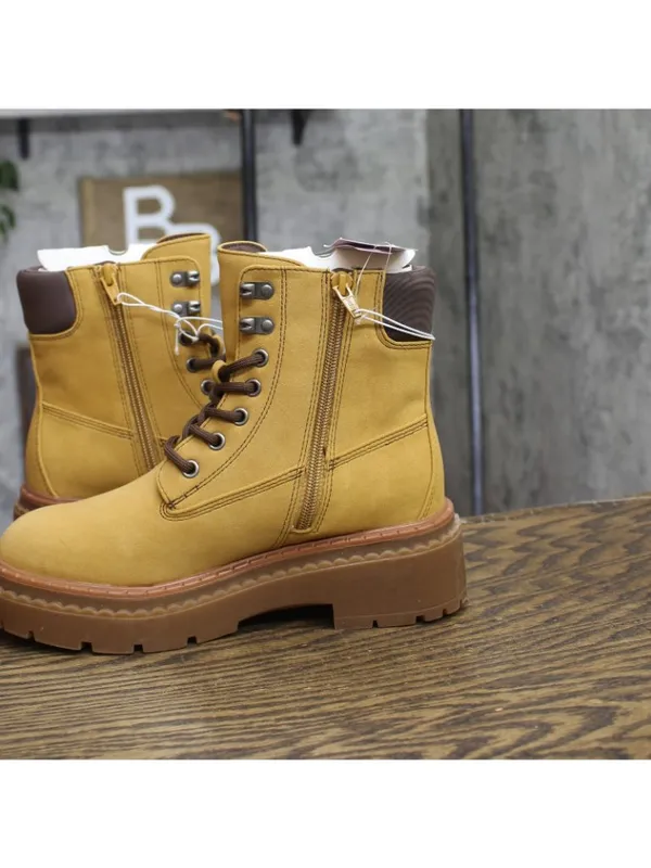 NWT Wild Fable Womens Marlowe Hiker Ankle Boots 94463110 Tan Brown 7M - Image 7