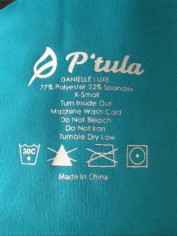P’tula Teal High-Waist Danielle Luxe Leggings Size XS - Image 13