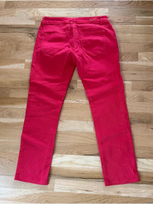 Red Women’s Slim Jeans - Image 2