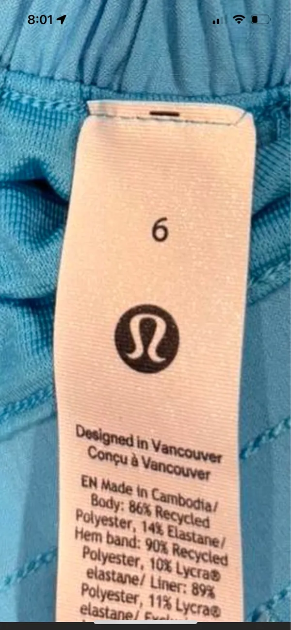 Lululemon Blue Speed Up Shorts 2.5" - Image 4