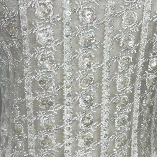 Vintage Y2K Sequin Top White - Image 5