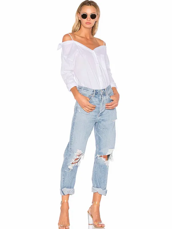AGOLDE 90's Mid Rise Loose‎ Fit Jeans in Fall Out Blue Size 24 - Image 9