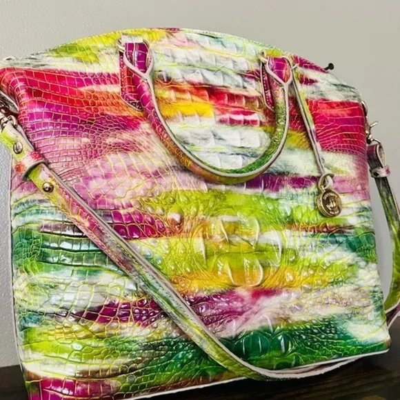 Brahmin Duxbury Satchel Delight Melbourne Multicolor Leather NWT - Image 2