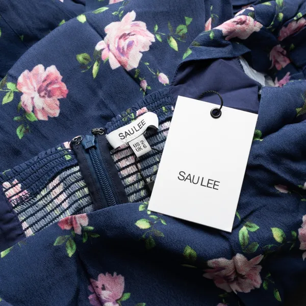 Sau Lee - Marianne‎ Floral Puff Sleeve Midi Dress. - Image 4