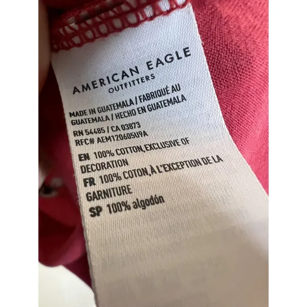 American Eagle Outfitters Shirt Wm Lg Red Disney World Mickey Mouse Christmas - Image 7