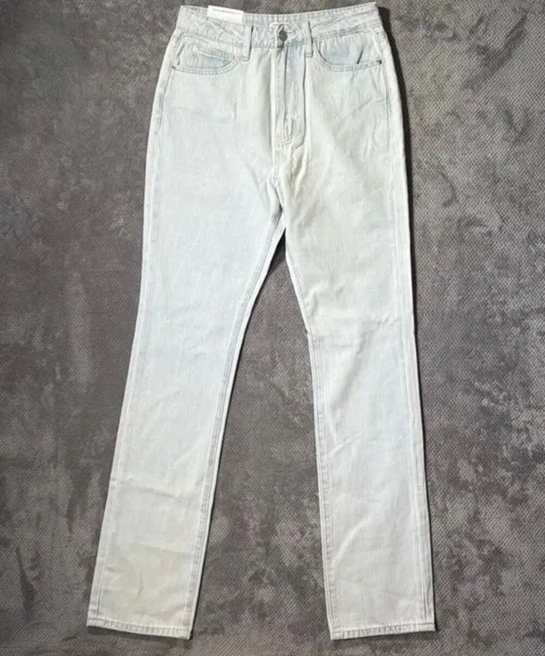 WeWoreWhat The Icon Jean Size 28 Icy Light Wash High Rise Straight Leg NEW #1600 - Image 3
