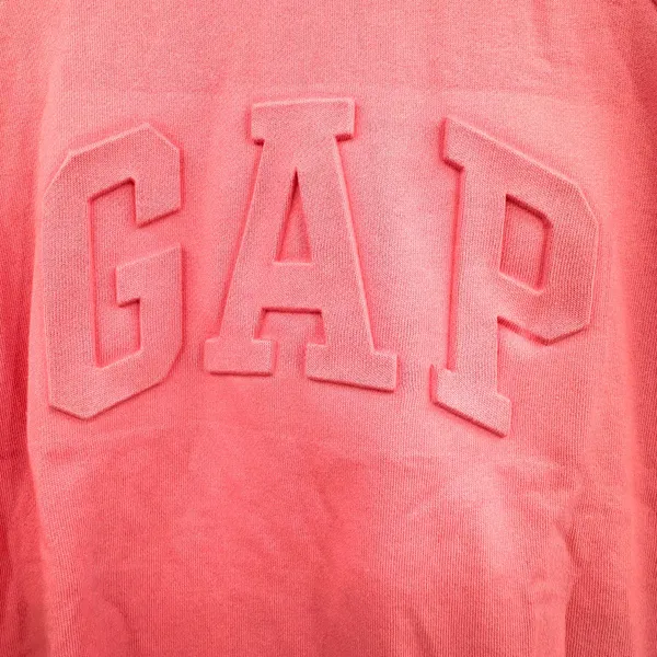 Gap Size Small Pink Crewneck Sweatshirt Logo Across Chest 3 Dimensional Logo‎ - Image 3