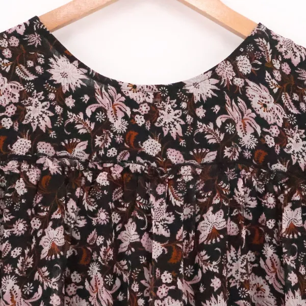 Ellos Floral Tiered Chiffon Dress‎ Size 14 Cottage Fairy Grunge Boho Romantic - Image 3