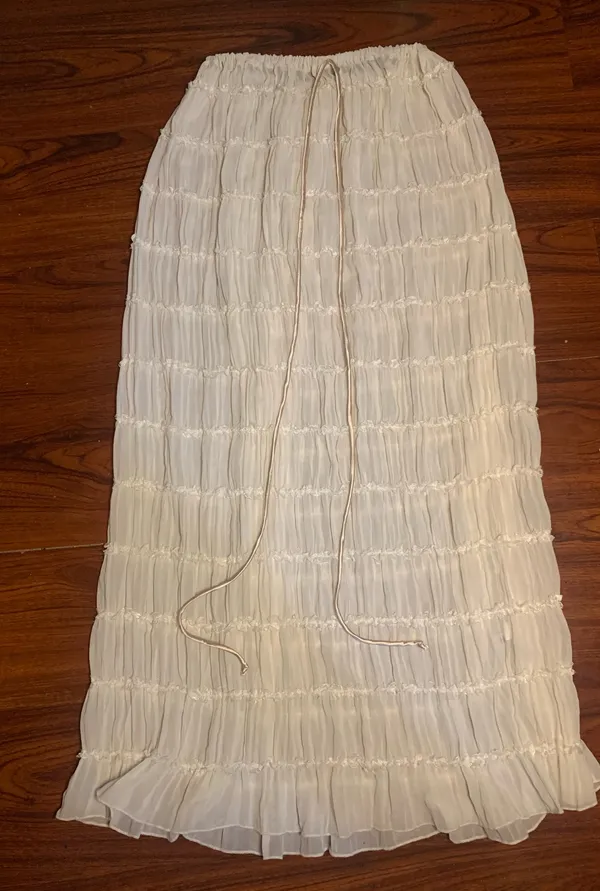 Long skirt White Size M - Image 2
