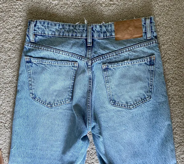 ZARA High Rise Straight Leg Jeans - Size 28 (6) - Image 4