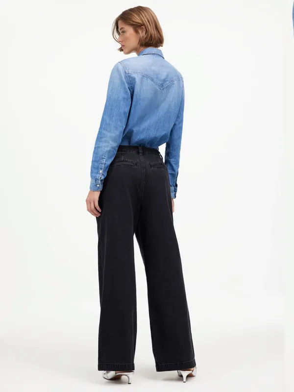 Madewell The Harlow Wide Leg Jean (Airy Denim Edition) Hollenbeck Wash SZ 28 EUC - Image 2