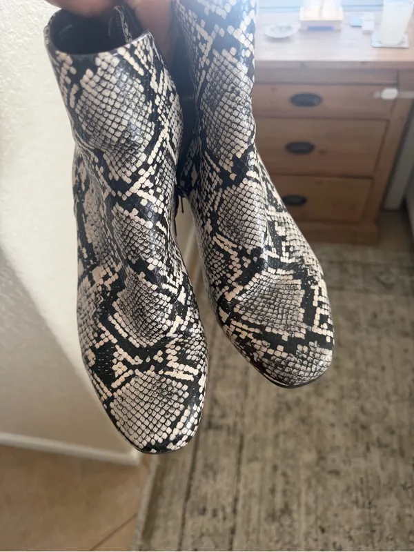 AK Anne Klein snake print bootie - Image 2