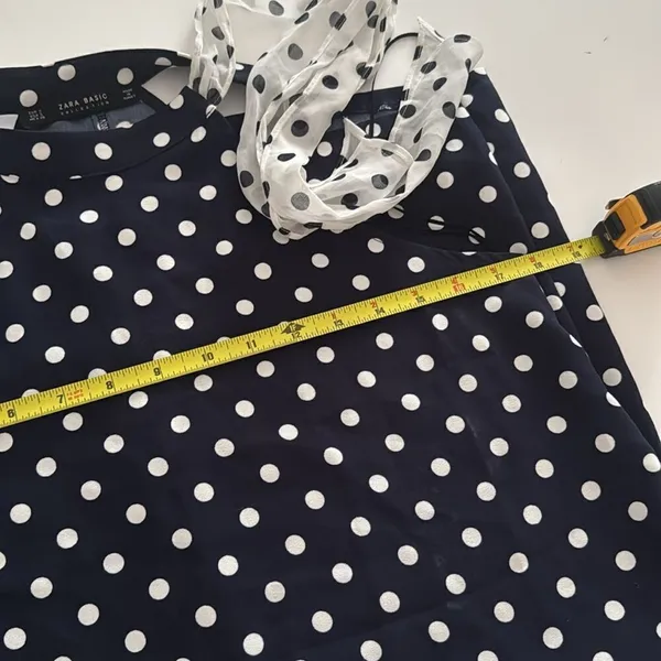 ZARA Halted polka dot Dress EUC - Image 7