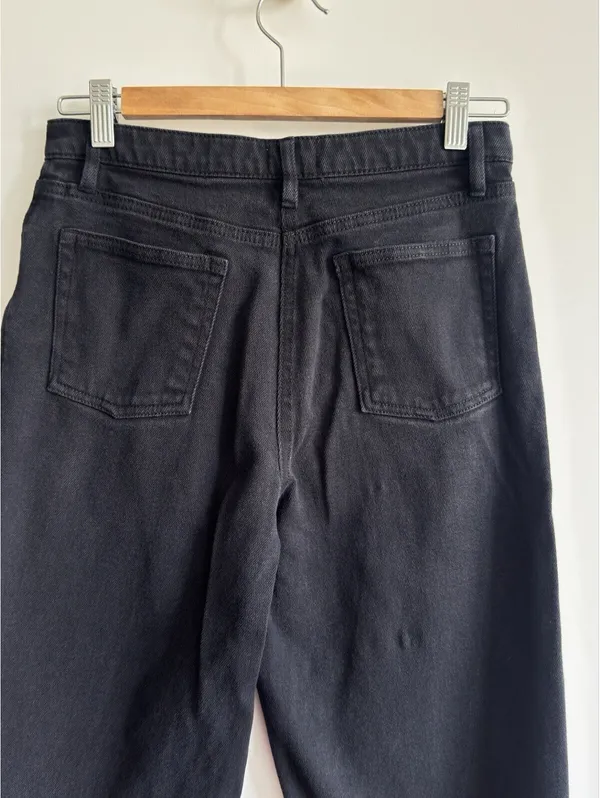 Aritzia Wilfred Free The Melina Pant Black High Rise Slim Straight Size 4 - Image 9