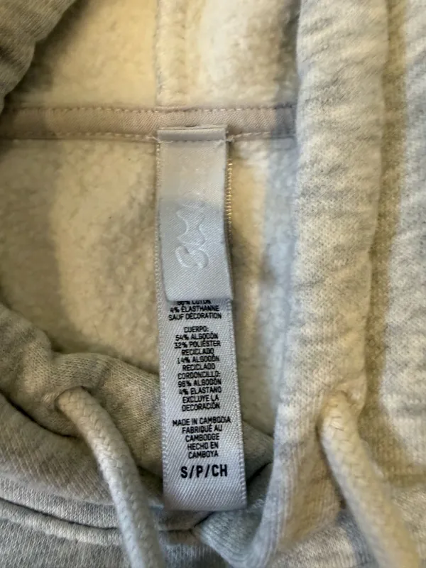 SKIMS Grey Hoodie Size Small  - Image 2
