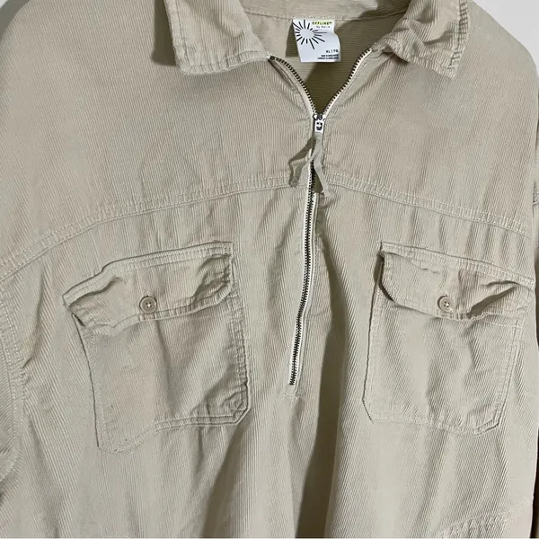 Aerie Offline Corduroy Quarter Zip Shacket - Image 5