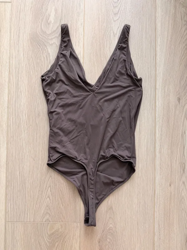 Forever 21 Brown Plunge Thong Bodysuit - Image 2
